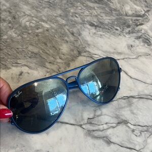 Ray-Ban Blue Aviator Sunglasses